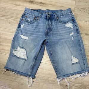 NWT Levi's 511 Shorts 30W light wash shorts  streetwear distressed casual